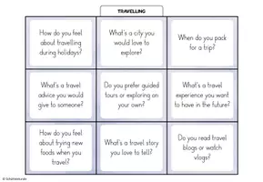 Vorschau - Aufgabenkarten - „Travelling“ – 27 Conversation Cards / Stop and Swap - Seite 3