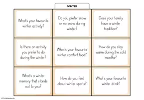 Vorschau - Aufgabenkarten - „WINTER“ – 27 Conversation Cards / Stop and Swap - Seite 1