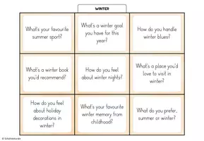 Vorschau - Aufgabenkarten - „WINTER“ – 27 Conversation Cards / Stop and Swap - Seite 2