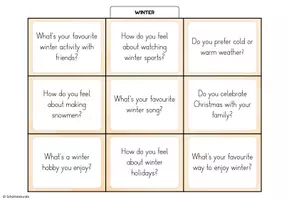 Vorschau - Aufgabenkarten - „WINTER“ – 27 Conversation Cards / Stop and Swap - Seite 3