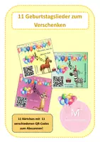 Vorschau - Anderer Materialtyp - Geburtstagsgrüße - Geburtstagslieder mit QR-Codes - Deckblatt