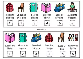 Vista previa - Refuerzo / NEE / Materiales de apoyo - RUTINA DE CLASE AUTOINSTRUCCIONES - Portada