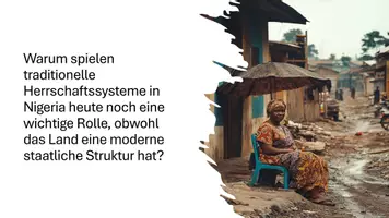 Vorschau - Präsentationen/Tafelbilder - Präsentation: Nigeria im Unterricht behandeln - Unterrichtseinstieg - Seite 1