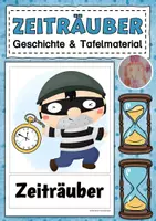 Vorschau - Bildkarten - Zeiträuber - Geschichte und Tafelmaterial - Deckblatt