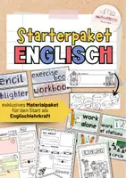 Vorschau - Arbeitsblätter - Englisch Anfangsunterricht | Starterpaket & Classroom Management | Klasse 5–6 | 13 Materialien - Deckblatt