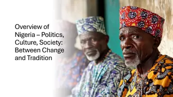 Vorschau - Präsentationen/Tafelbilder - Nigeria: Politics, Society & Culture - Presentation - Deckblatt