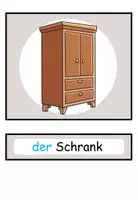 Vorschau - Präsentationen/Tafelbilder - Bildkarten und Wortkarten "Im Klassenzimmer" Schule - DaZ / DaF / Deutsch - Seite 1