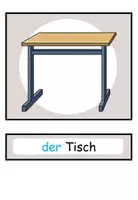 Vorschau - Präsentationen/Tafelbilder - Bildkarten und Wortkarten "Im Klassenzimmer" Schule - DaZ / DaF / Deutsch - Seite 3