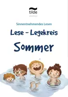 Vorschau - Stationenlernen - Lesen Sommer - Lese Legekreis - Deckblatt