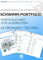 Vorschau - Stundenentwürfe - Schwimmen lernen - Portfolio für die Grundschule - Deckblatt