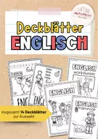 Vorschau - Mal- und Bastelvorlagen - Deckblätter Englisch | Schnellhefter, Grammatikheft & Ordner | Klasse 5–10 - Deckblatt