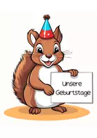 Vorschau - Poster - Eichhörnchen Geburtstagskalender - Seite 2