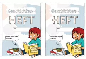 Vorschau - Merkblätter - "Geschichtenheft" - Deckblatt und Tipps zur Heftführung - Seite 2