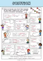 Vorschau - Arbeitsblätter - Countries, nationalities and languages - Seite 2