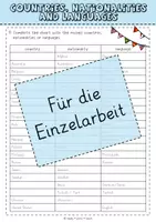 Vorschau - Arbeitsblätter - Countries, nationalities and languages - Seite 3