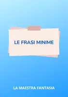anteprima - Esercizi - LE FRASI MINIME - Pagina di copertina