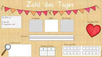 Vorschau - Präsentationen/Tafelbilder - Zahl des Tages ZR 20 - Vorlage für die digitale Tafel - Seite 3