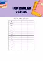 Προεπισκόπηση - Φύλλα εργασίας - Irregular verbs, Ανώμαλα ρήματα - Εξώφυλλο