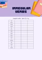 Προεπισκόπηση - Φύλλα εργασίας - Irregular verbs, Ανώμαλα ρήματα - Σελίδα 1