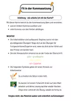 Vorschau - Arbeitsblätter - Fit in der Kommasetzung - Lernkartei - Seite 1