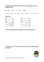 Vorschau - Test - 1 mathearbeit mit Vorbereitung Klasse 2 - Seite 1