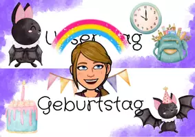 Vorschau - Bildkarten - Tagestransparenz Fledermaus (1.-4. Klasse) - Deckblatt