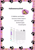 Vorschau - Anderer Materialtyp - Suchsel Halloween - Deckblatt