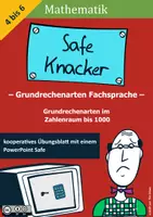 Vorschau - Arbeitsblätter - Safe Knacker Fachsprache bei Grundrechenarten - Deckblatt