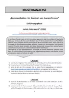 Vorschau - Unterrichtsreihen - Kurzgeschichten + Kommunikation (EF): Musteranalyse "Feierabend" von Loriot - Seite 3