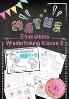 Vorschau - Arbeitsblätter - Multiplikation und Division: Einmaleins - Übungsheft - Deckblatt