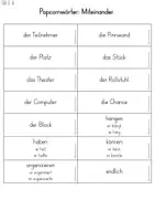 Vorschau - Aufgabenkarten - Lernwörter: Popcornwörter (Sprachbuch Jo-Jo 4) - Seite 3