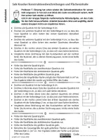 Vorschau - Arbeitsblätter - Safe Knacker Konstruktionsbeschreibungen rechteckiger Flächen und Flächeninhalte - Seite 1