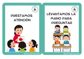 Vista previa - Decoración del aula - Normas de clase - página 1