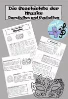 Vorschau - Poster - Die Geschichte der Maske - Maskenarten - Darstellen und Gestalten Klasse 9 und 10 - Deckblatt