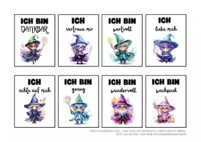 Vorschau - Anderer Materialtyp - Mutmachkarten Kleine Zauberer | Positive Affirmationen für Selbstvertrauen | Klasse 3–6 - Seite 3