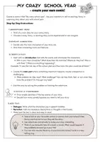Vorschau - Arbeitsblätter - Create your own comic - My crazy school year ! - Seite 1