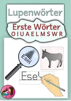 Vorschau - Arbeitsblätter - LUPENWÖRTER Erste Wörter - M L S W R - Deckblatt