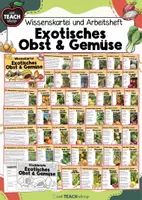 Vorschau - Stationenlernen - Wissenskartei - Exotisches Obst und Gemüse - Deckblatt
