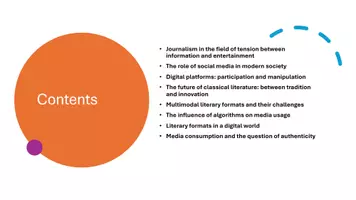 Vorschau - Präsentationen/Tafelbilder - Presentation: Media and Literature in Transition (including Artificial Intelligence) - Seite 3