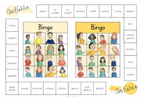 Vorschau - Spiele - Gefühle Bingo - spielerisch Emotionen lernen - Seite 2