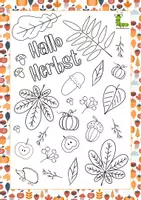 Vorschau - Arbeitsblätter - Hallo Herbst Aktivitätenheft 🍂🎃 - Deckblatt