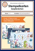 Vorschau - Anderer Materialtyp - Stempelkarten: Klassentier Seepferdchen (Verstärkungs-/Belohnungssystem/Token) - Deckblatt