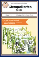 Vorschau - Anderer Materialtyp - Stempelkarten: Klassentier Panda (Verstärkungs-/Belohnungssystem/Token) - Deckblatt