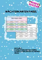Vorschau - Präsentationen/Tafelbilder - Wächterkarten Fabel - Kriterienorientiertes Feedback üben - Deckblatt