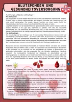 Vorschau - Arbeitsblätter - Blut -Blutspenden ; Fakten ; Gesundheitssystem mit Lösung (Klasse 8 9 10 11) - Seite 3