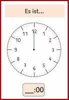 Vorschau - Poster - Uhrzeit-Merkblätter punkt, halb, viertel vor, nach - - Seite 1