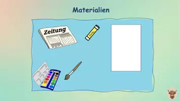 Vorschau - Mal- und Bastelvorlagen - Bunter Herbst Zeitungsbaum Kunst Klasse 1-4 Digital - Seite 3