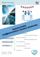 Vorschau - Aufgabenkarten - Business English - Expressing Opinions in Meetings - Deckblatt