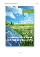 Vorschau - Arbeitsblätter - Lernheft zum Austeilen: Ressourcennutzung und nachhaltige Entwicklung - (Nachhaltige) Ressourcen- und Energienutzung - Seite 1