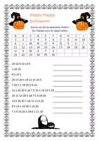 Vorschau - Arbeitsblätter - Halloween 1 - Gruselige Wörter - Seite 1